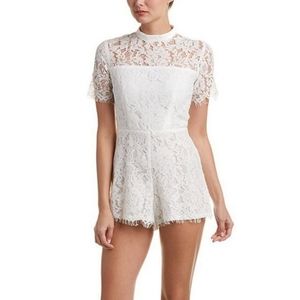 Do+Be Lace White Romper Size Small